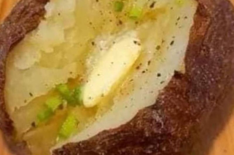 perfectly crispy air fryer baked potatoes easy fluffy and delicious