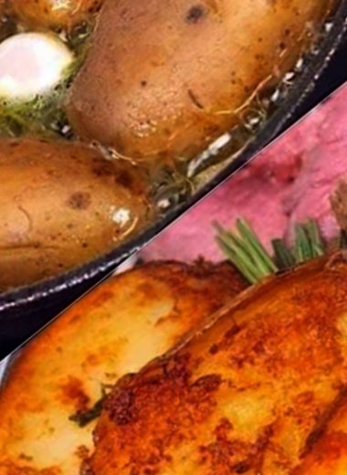 perfectly crispy roast beef with fondant potatoes a gourmet delight