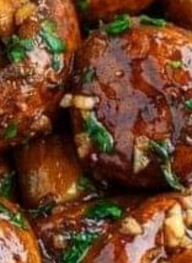 perfectly roasted garlic mushrooms a flavorful side dish recipe
