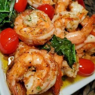 shrimp loaded sweet potato a healthy flavorful meal
