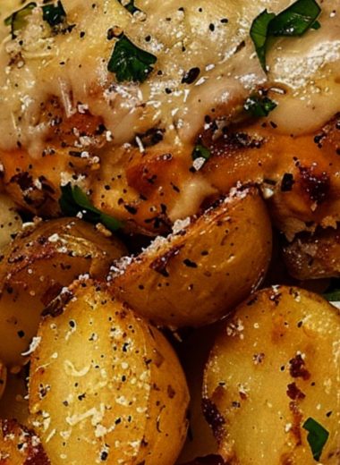 skillet garlic parmesan chicken with crispy potatoes a one pan wonder