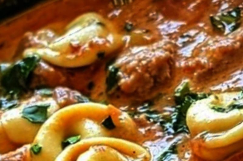 slow cooker creamy tortellini soup a hearty and comforting meal
