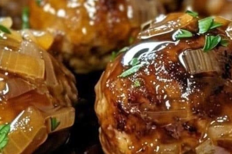 slow cooker french onion meatballs a hearty and flavorful comfort food recipe