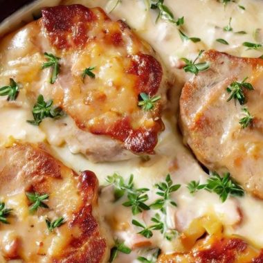 smothered pork chop and scalloped potato casserole ultimate comfort food recipe