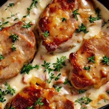 smothered pork chop scalloped potato casserole a hearty comfort food recipe