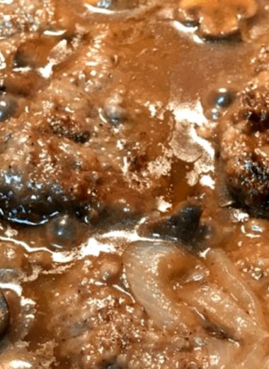 southern hamburger steaks with onion mushroom gravy a comfort food classic