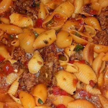 spicy mexican hamburger and shells a flavorful one pot wonder