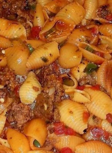 spicy mexican hamburger and shells a flavorful one pot wonder