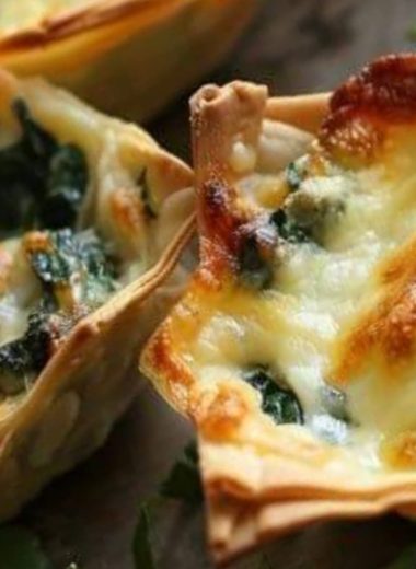 spinach and artichoke dip wonton cups the ultimate party appetizer recipe