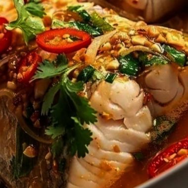 steamed fish with spicy lime and garlic sauce a healthy flavorful seafood delight