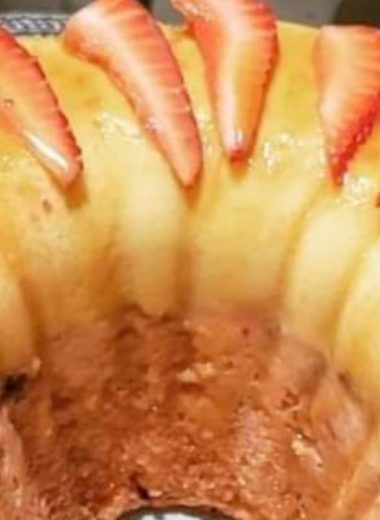 strawberries and flan impossible cake a decadent dessert fusion
