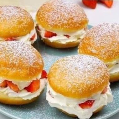strawberry bombs a sweet crispy and creamy delight