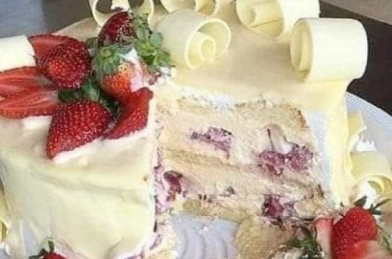 strawberry milk cake a light and fruity turkish inspired dessert