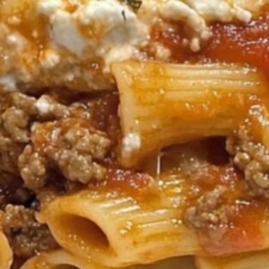 ultimate baked ziti with ground beef and ricotta a cheesy hearty comfort food recipe