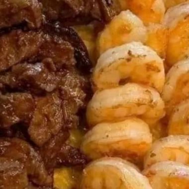 ultimate cajun shrimp chicken and steak alfredo pasta recipe