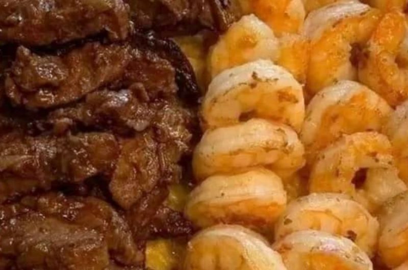 ultimate cajun shrimp chicken and steak alfredo pasta recipe
