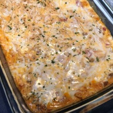 ultimate chicken spaghetti casserole recipe easy cheesy and family friendly