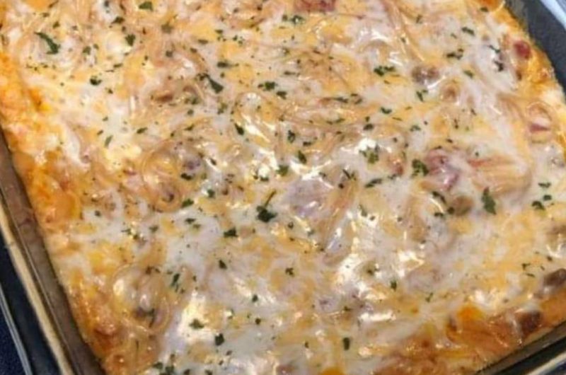 ultimate chicken spaghetti casserole recipe easy cheesy and family friendly