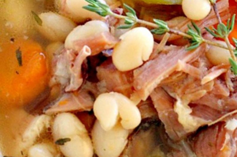 ultimate hearty navy bean soup with ham a comforting crockpot recipe