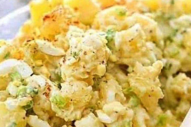 ultimate loaded baked potato salad recipe creamy cheesy and bacon packed delight