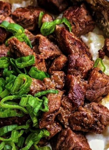 ultimate loaded baked potato with garlic butter steak bites a hearty comfort food recipe