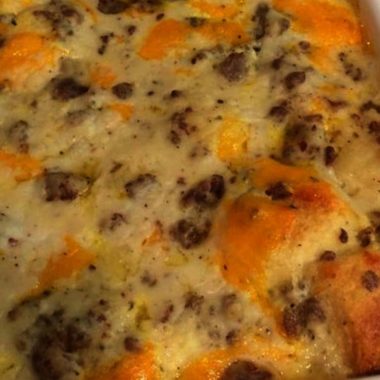 ultimate sausage egg and biscuit breakfast casserole recipe