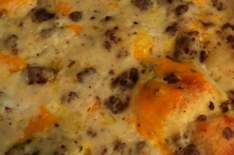 ultimate sausage egg and biscuit breakfast casserole recipe
