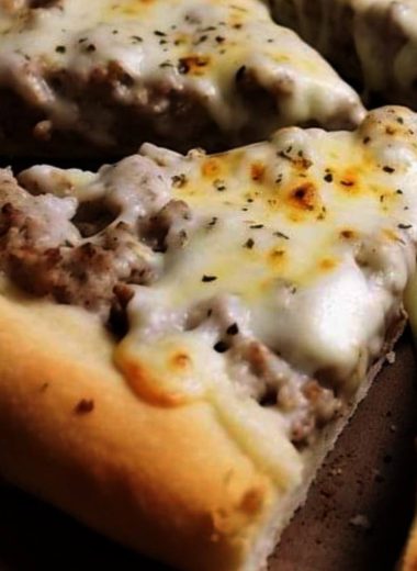 ultimate sausage gravy breakfast pizza recipe easy kid friendly comfort food