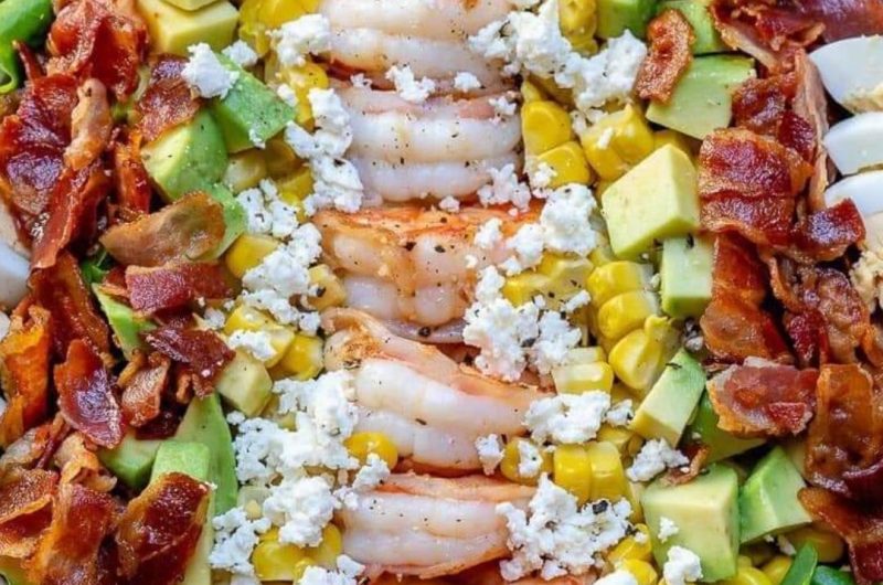 ultimate shrimp cobb salad with fresh lemon chive dressing a healthy flavorful delight