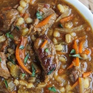ultimate slow cooker beef barley soup hearty comfort food recipe
