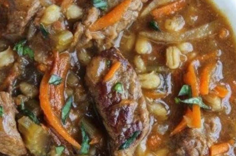 ultimate slow cooker beef barley soup hearty comfort food recipe