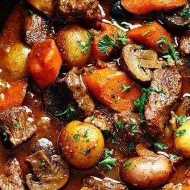 ultimate slow cooker beef bourguignon recipe tender beef hearty veggies and rich sauce