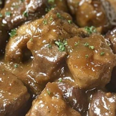 ultimate slow cooker beef in onion gravy a fork tender comfort food recipe