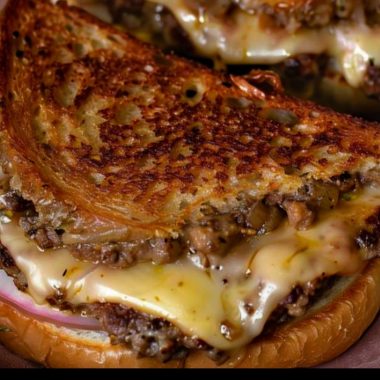 ultimate smashing patty melts with secret caramelized onion sauce