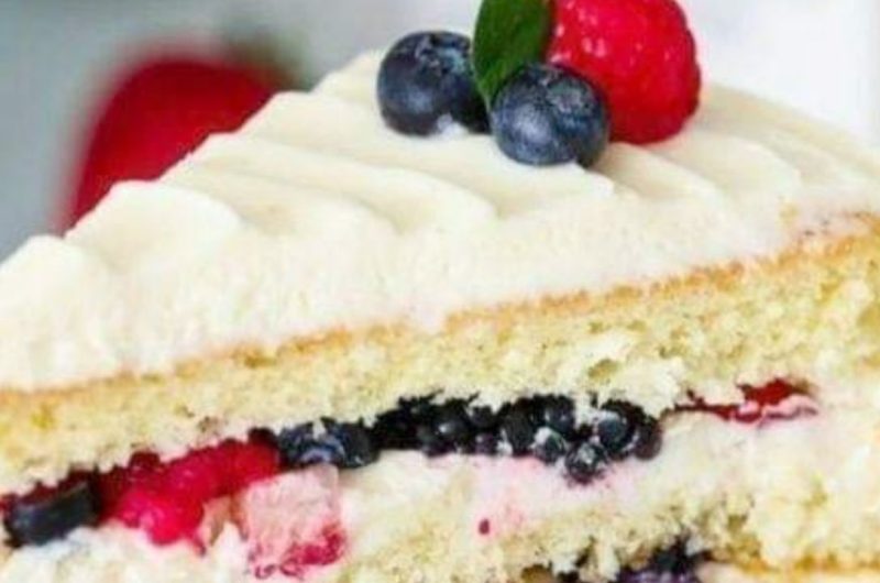 ultimate soft sponge cake with mascarpone cream and berry layer a decadent dessert recipe